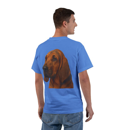Bloodhound Head Men's Short-Sleeve Crewneck Tee