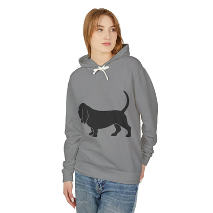 Basset Silhouette Unisex Lightweight Hoodie