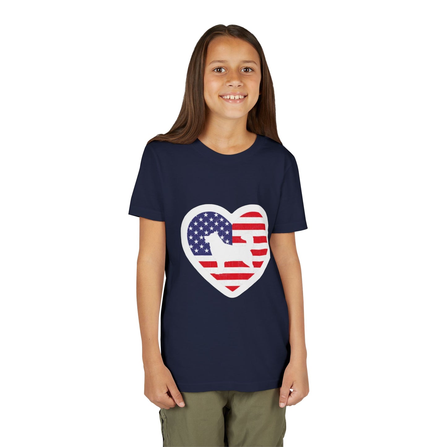 Malamute Flag Youth Unisex Short Sleeve Crewneck Tee