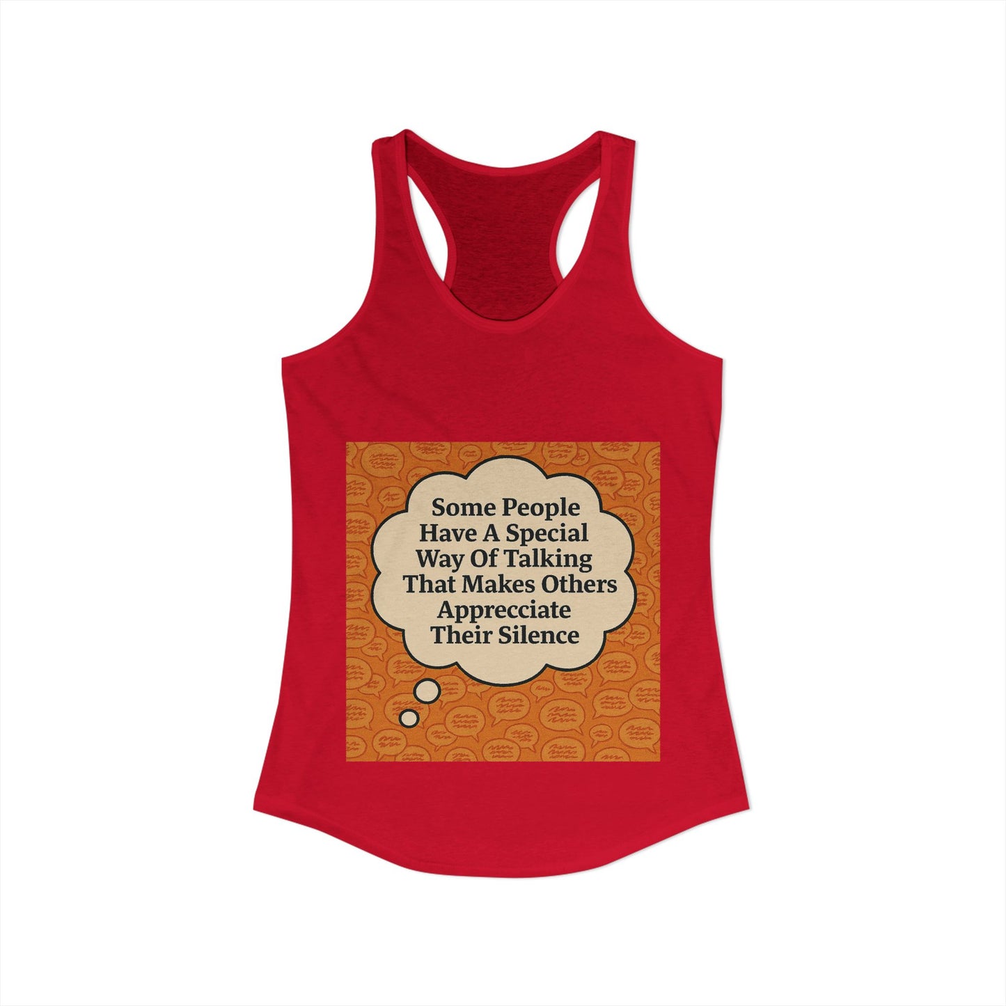 Special Way Of Talking Women's Racerback Tank