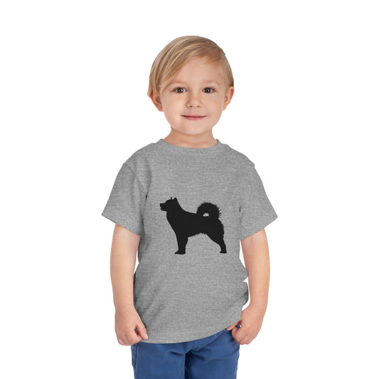 Malamute Silhouette Toddler Unisex Short Sleeve Crewneck Tee