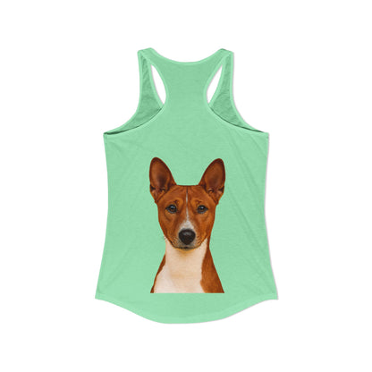 Basenji Head Women's Racerback Tank