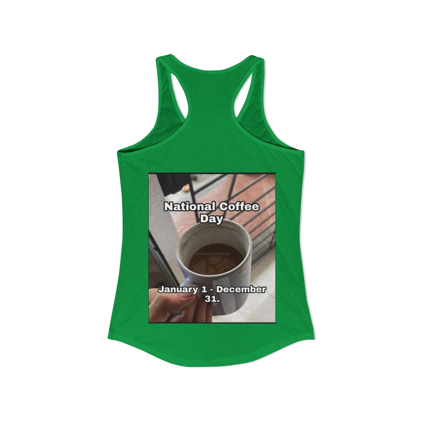 National Coffee Day Women's Racerback Tank