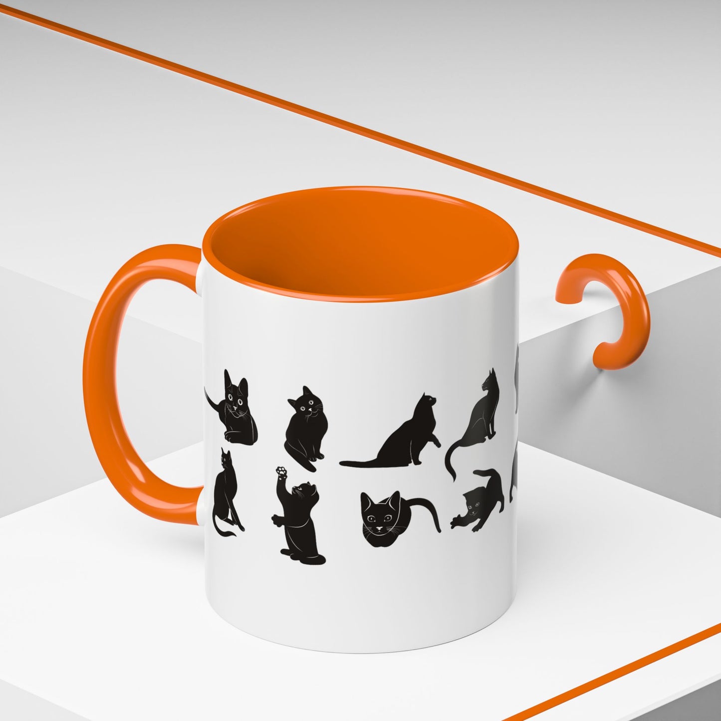Cats 2-Tone Coffee Mug