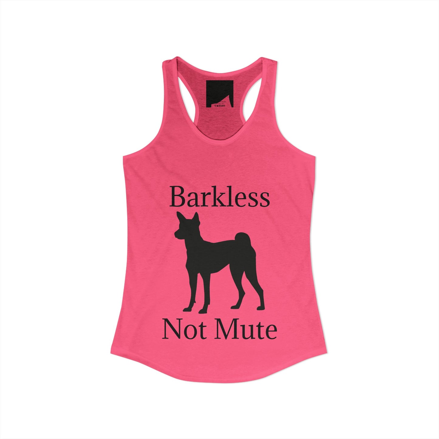Barkless Not Mute Women's Racerback Tank