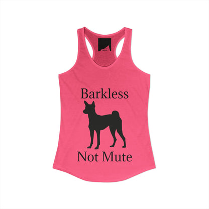 Barkless Not Mute Women's Racerback Tank