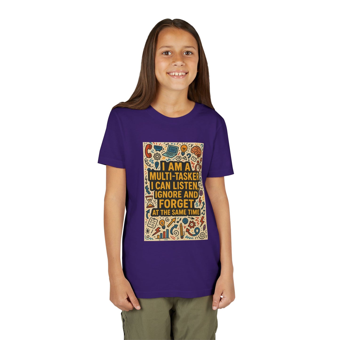 Multi-Tasker Youth Unisex Short Sleeve Crewneck Tee