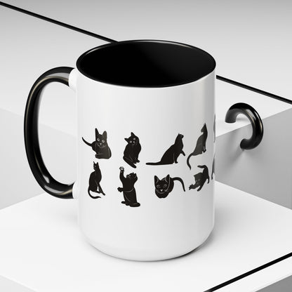 Cats 2-Tone Coffee Mug