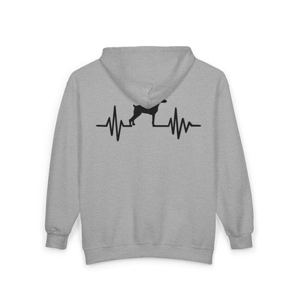 My Heart Beats For Dobermans Unisex Full Zip Hoodie