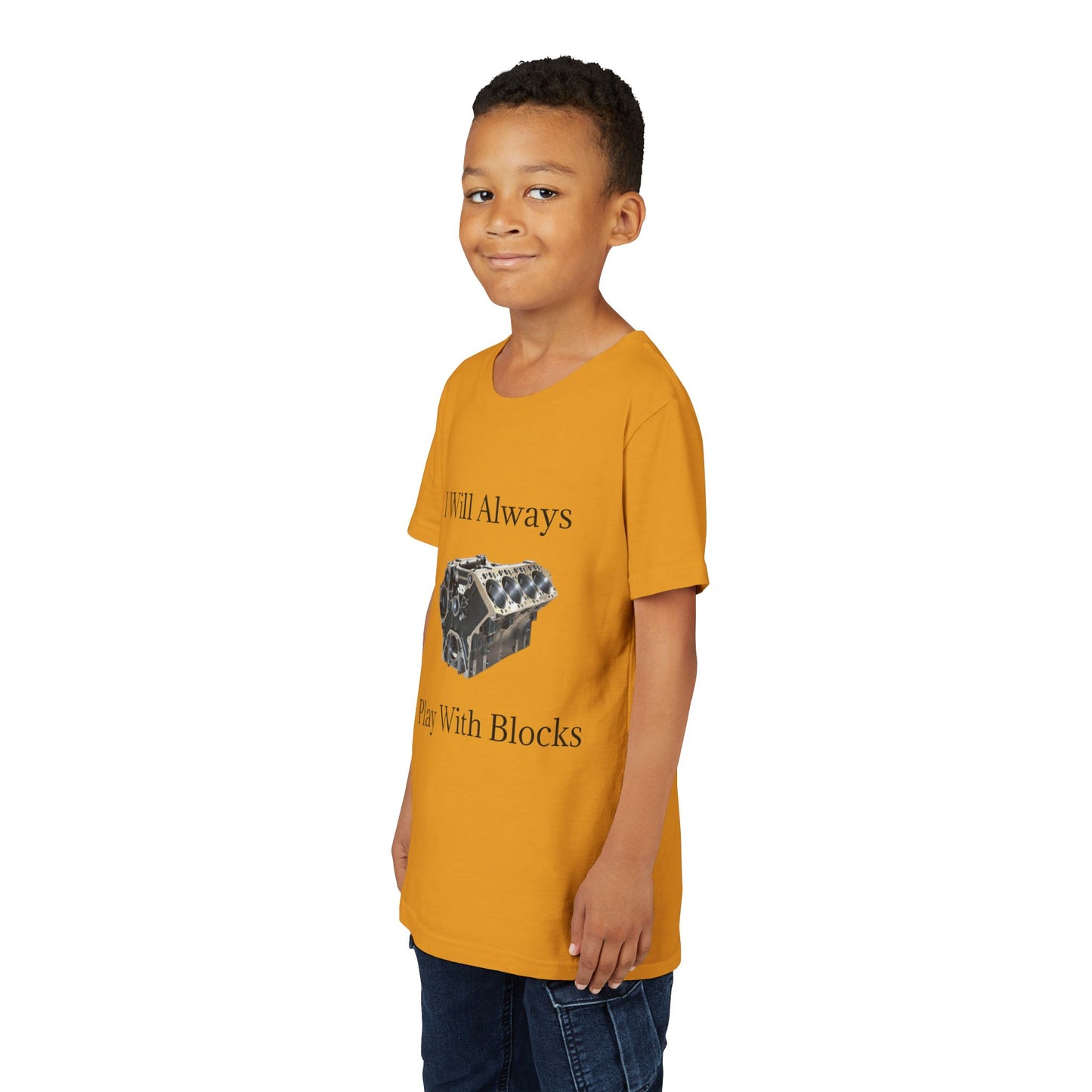 Play With Blocks Youth Unisex Short Sleeve Crewneck Tee