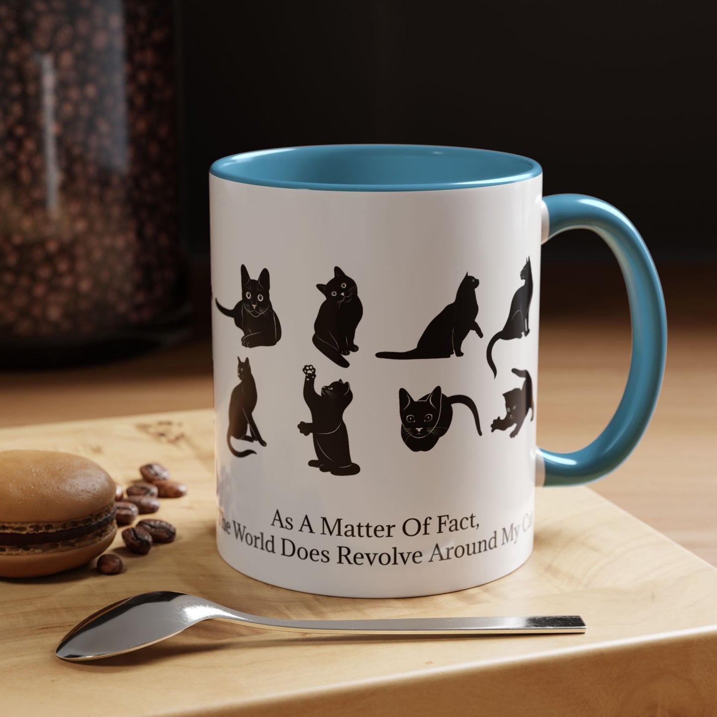 Matter Of Fact Cat 2-Tone Coffee Mug
