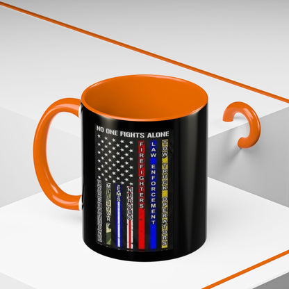 No One Fights Alone 2-Tone Coffee Mug