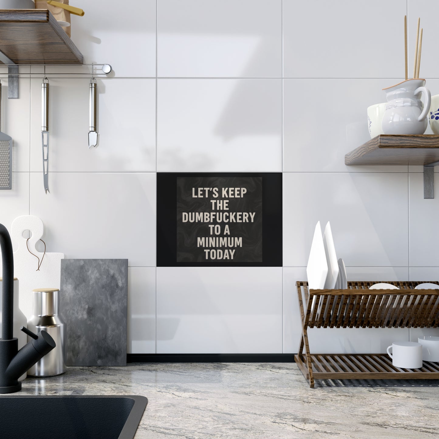 Dumbfuckery Ceramic Photo Tile