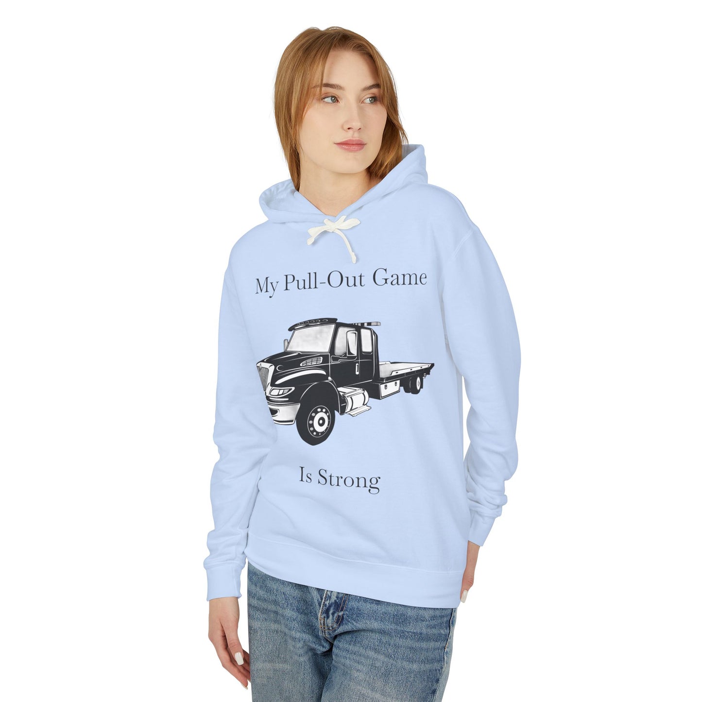 Pull Out Flatbed Tow Truck Unisex Lightweight Hoodie