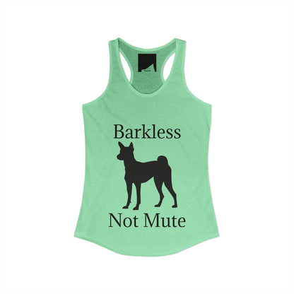 Barkless Not Mute Women's Racerback Tank