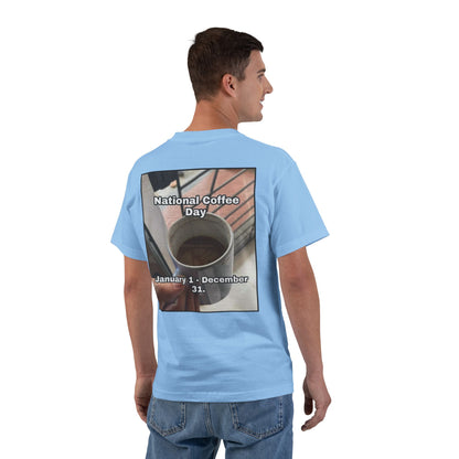 National Coffee Day Men's Short-Sleeve Crewneck Tee