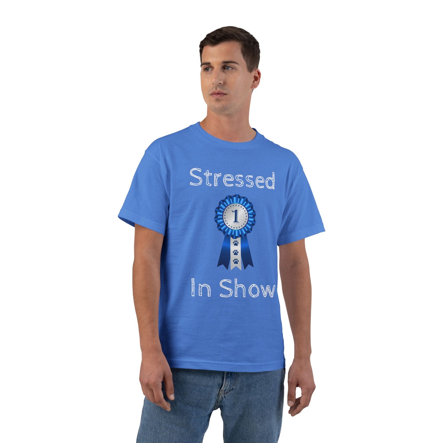Stressed In Show Men's Short-Sleeve Crewneck Tee