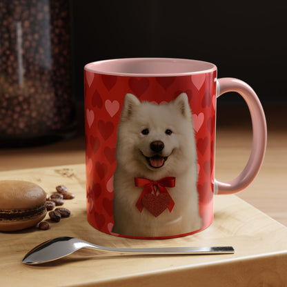 Cupid's Companion Samoyed 2-Tone Coffee Mug