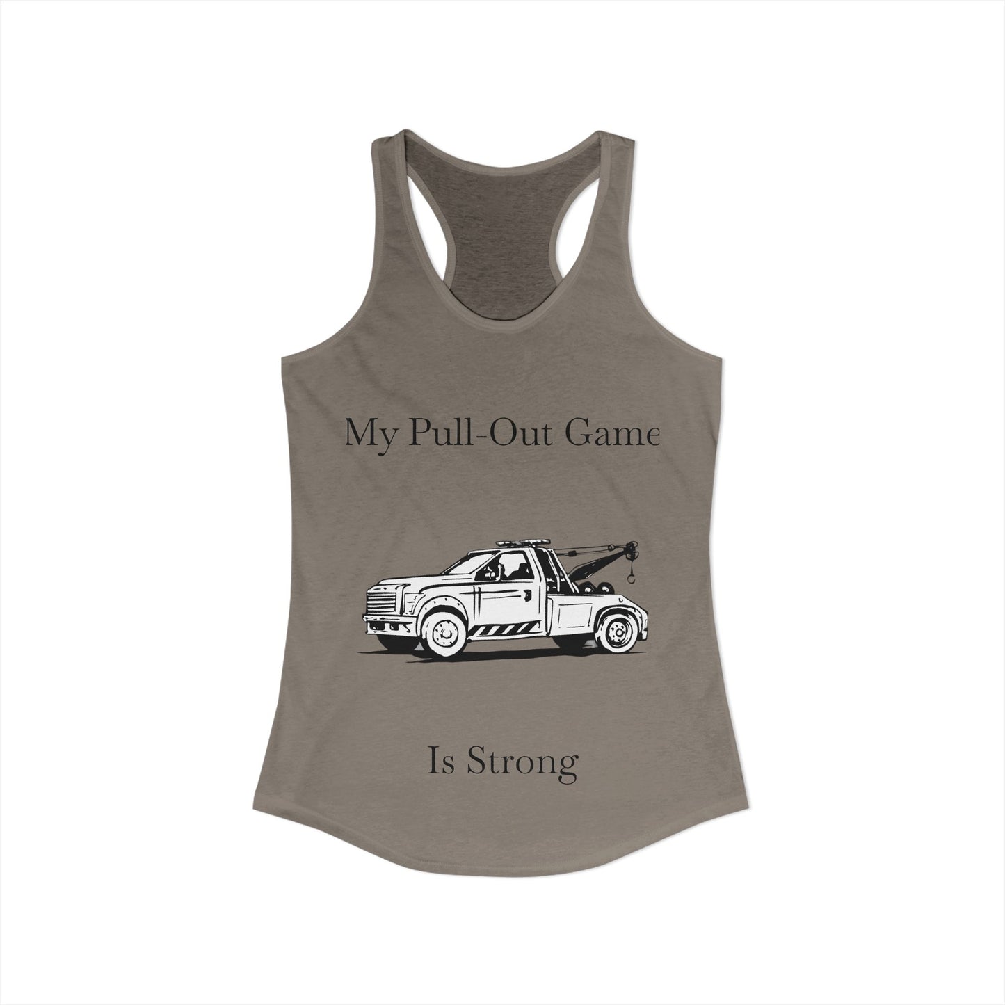 Pull Out Wheel Lift Tow Truck Women's Racerback Tank