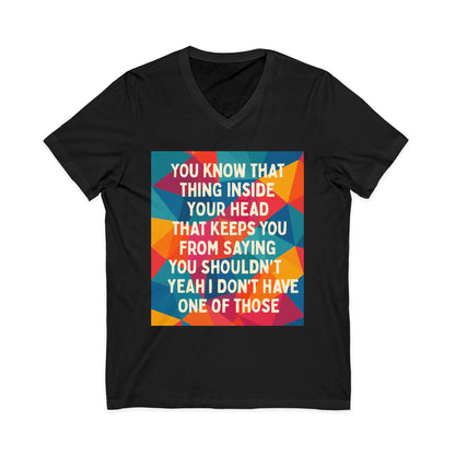 No Filter Unisex Short Sleeve V-Neck Tee