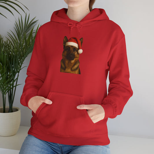 Santa Paws German Shepherd Unisex Hoodie