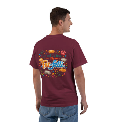 Fur-Fetti Cat Men's Short-Sleeve Crewneck Tee
