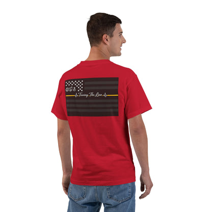 Thin Yellow Line Men's Short-Sleeve Crewneck Tee