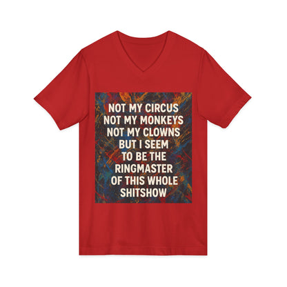 Ringmaster Unisex Short Sleeve V-Neck Tee