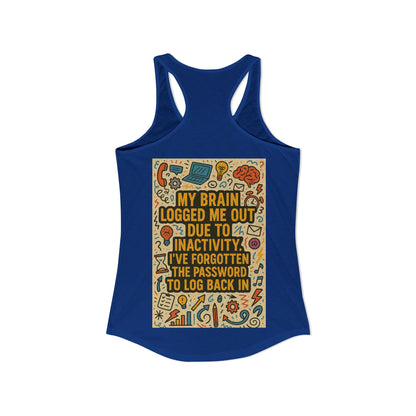 Logged Out Women's Racerback Tank