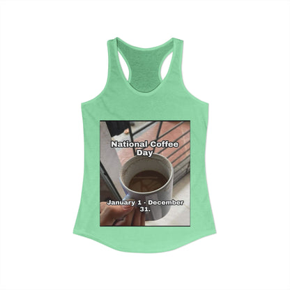 National Coffee Day Women's Racerback Tank
