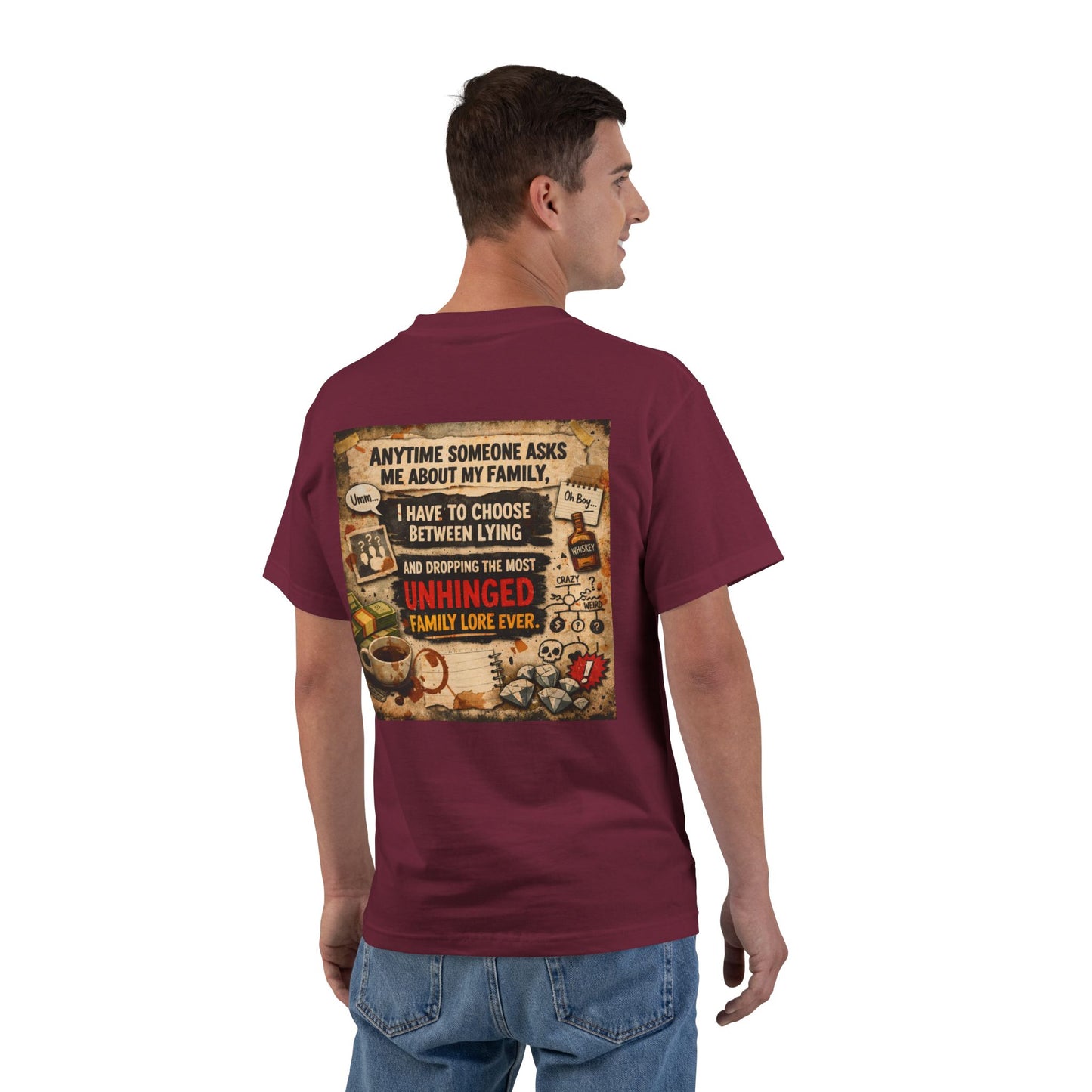 Unhinged Family Men's Short-Sleeve Crewneck Tee