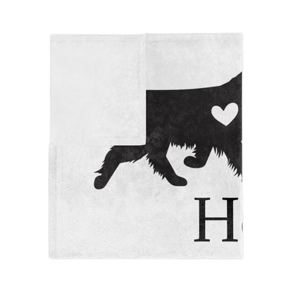 Heart Of Gold Velveteen Microfiber Blanket