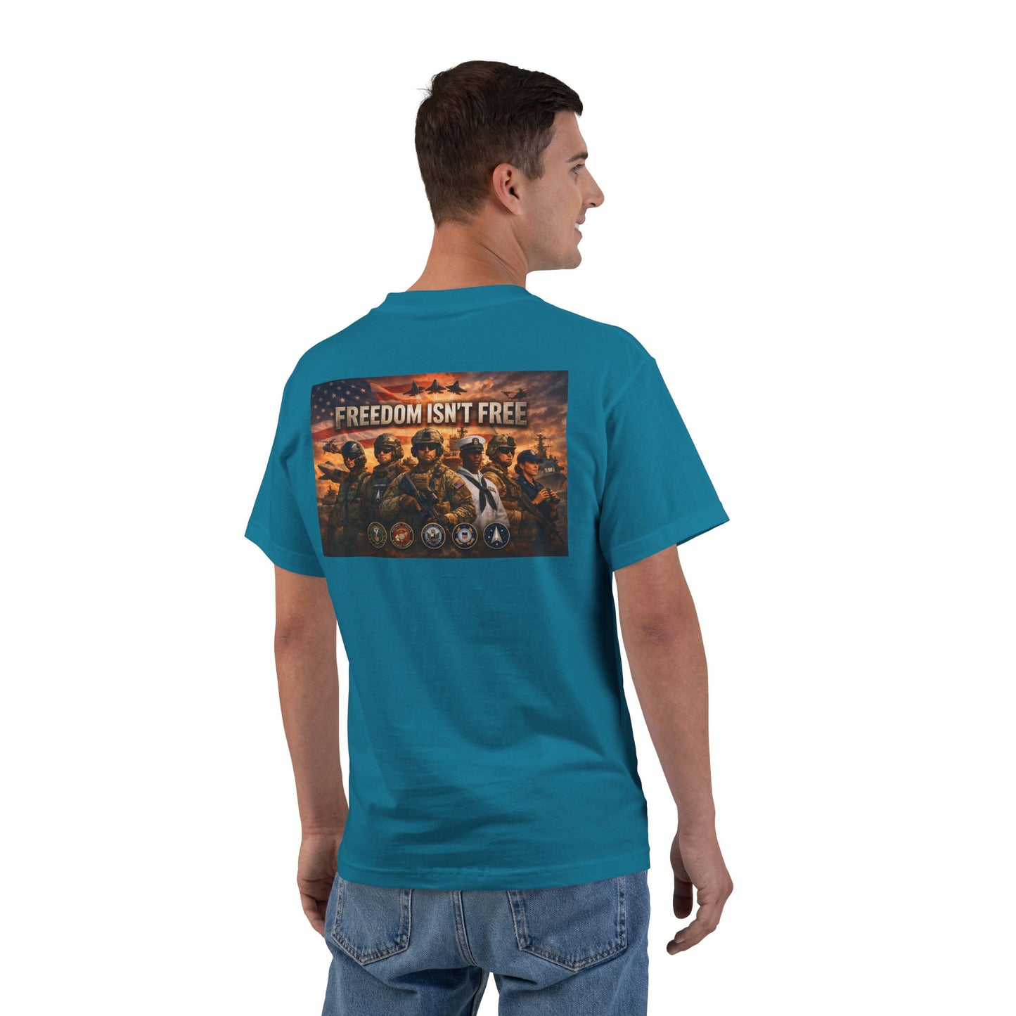 Freedom Isn't Free Men's Short-Sleeve Crewneck Tee