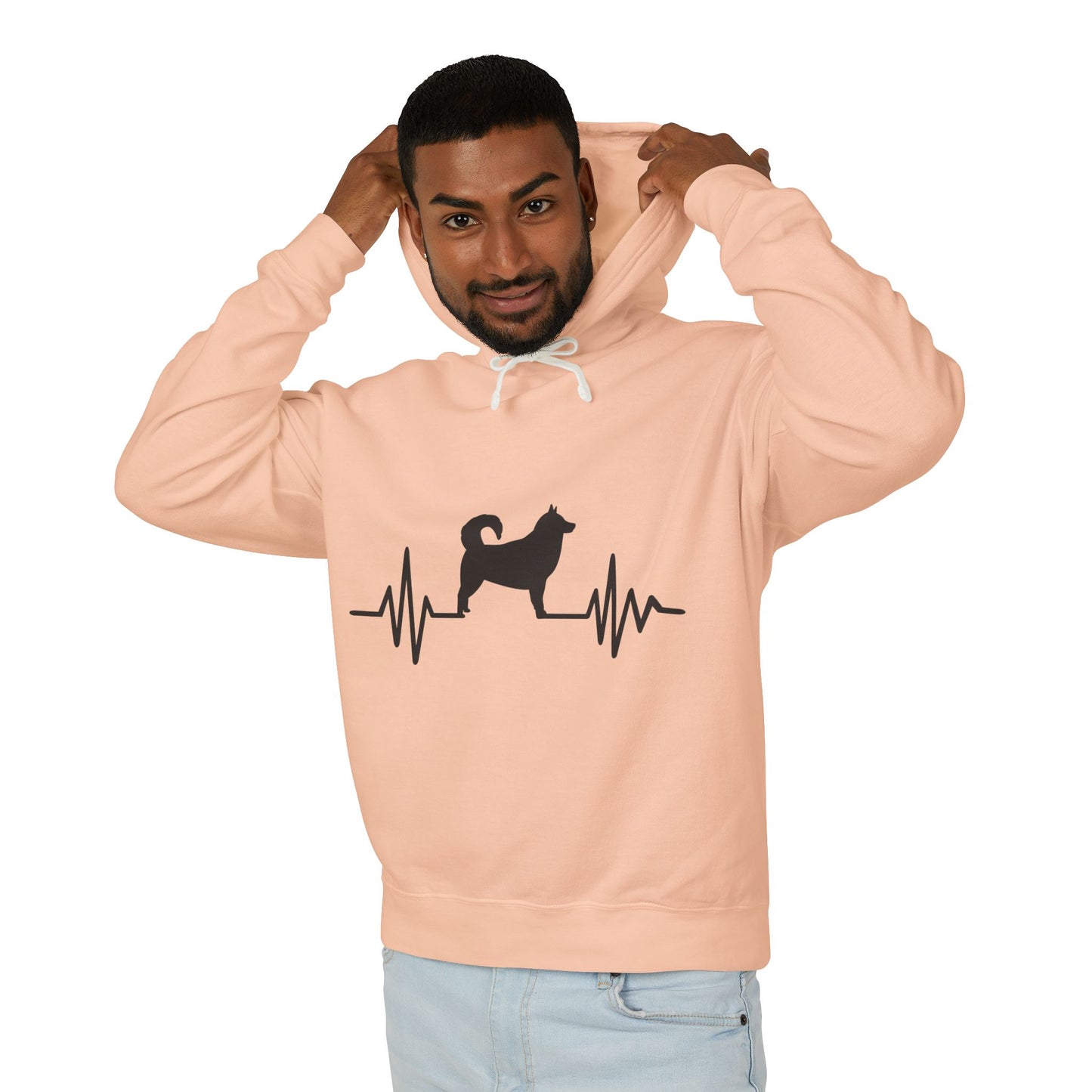 My Heart Beats For Malamutes Unisex Lightweight Hoodie