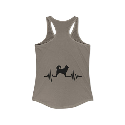 My Heart Beats For Malamutes Women's Racerback Tank