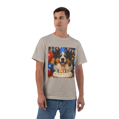 Birthday Buddy Aussie Men's Short-Sleeve Crewneck Tee