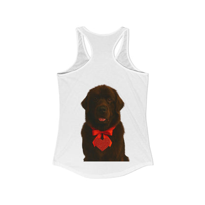 Cupid's Companion Newfie Women's Racerback Tank