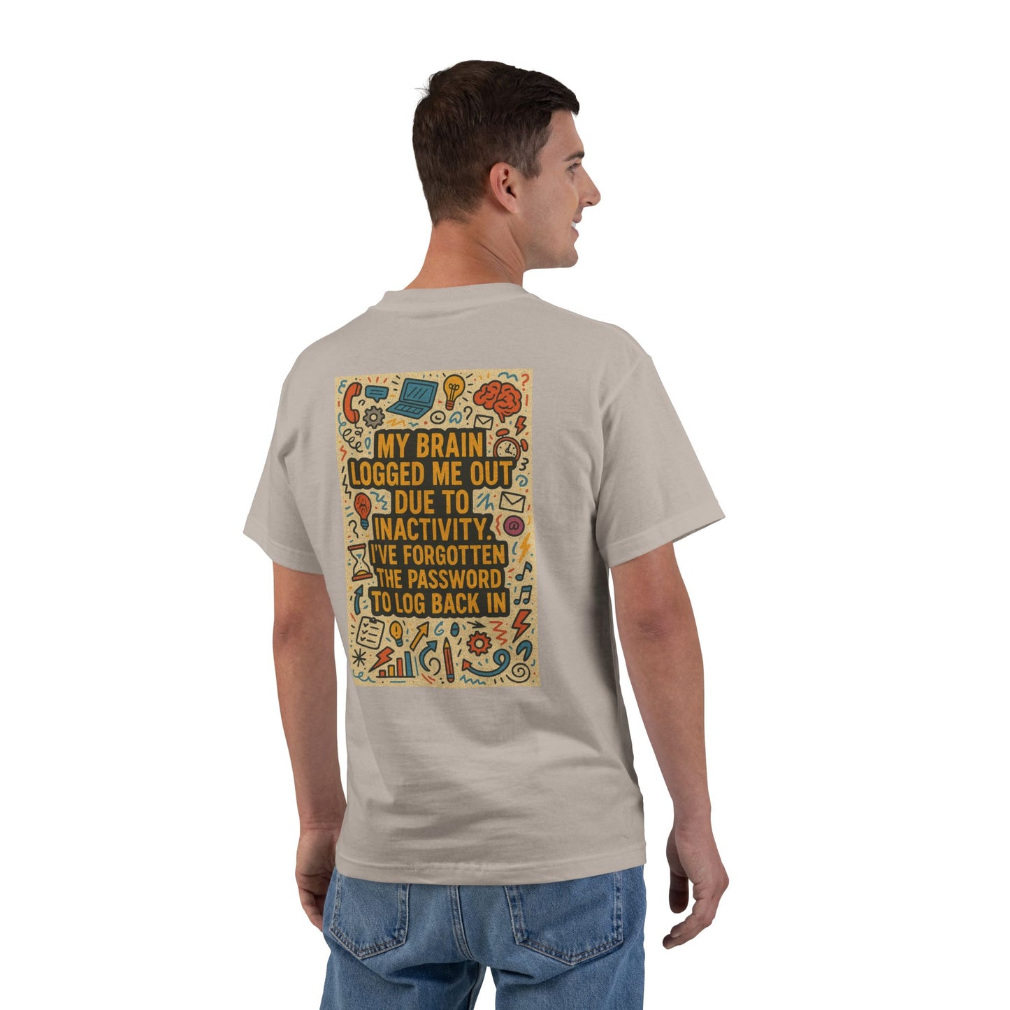 Logged Out Men's Short-Sleeve Crewneck Tee