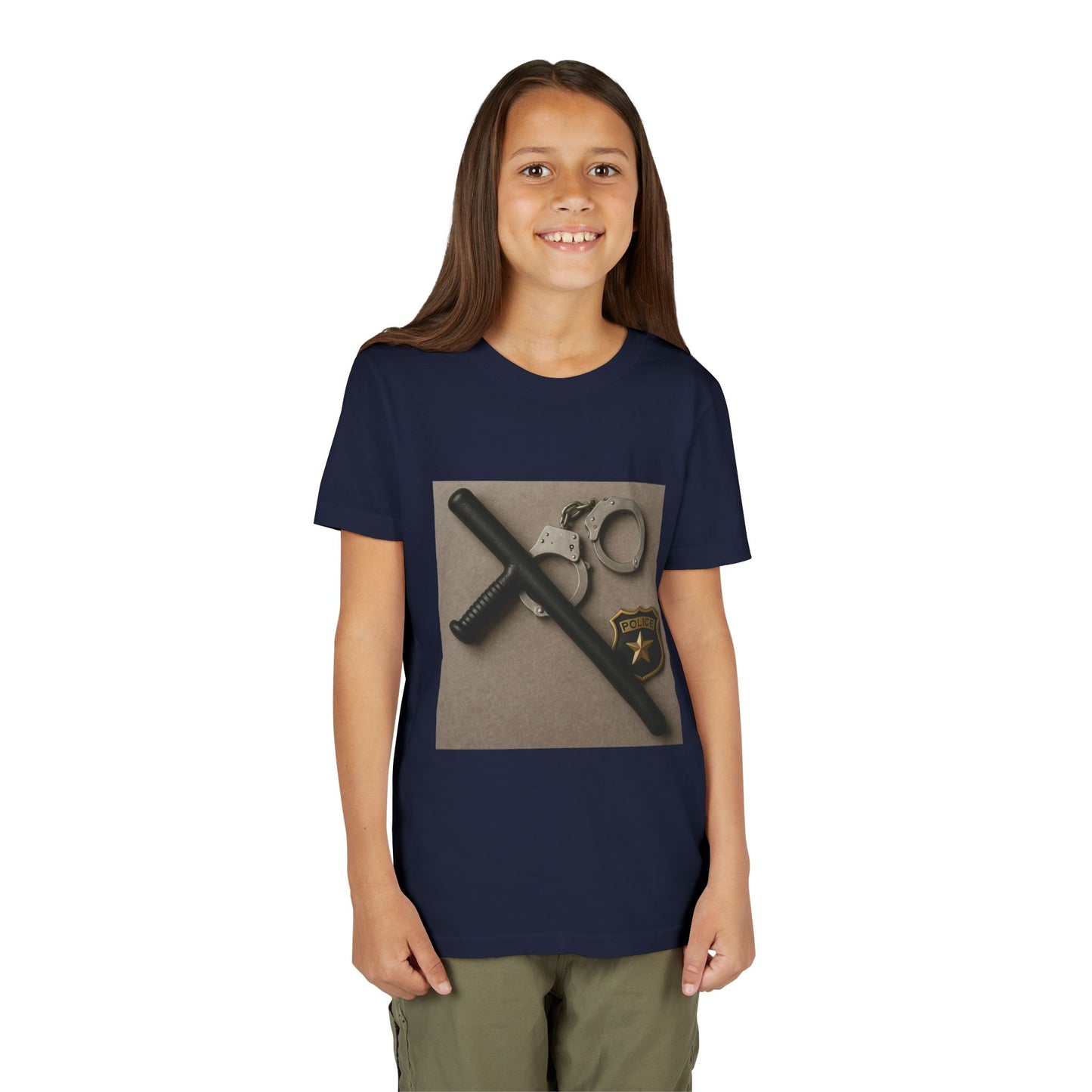 Law Enforcement Appreciation Youth Unisex Short Sleeve Crewneck Tee