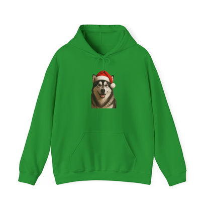 Santa Paws Malamute Unisex Hoodie