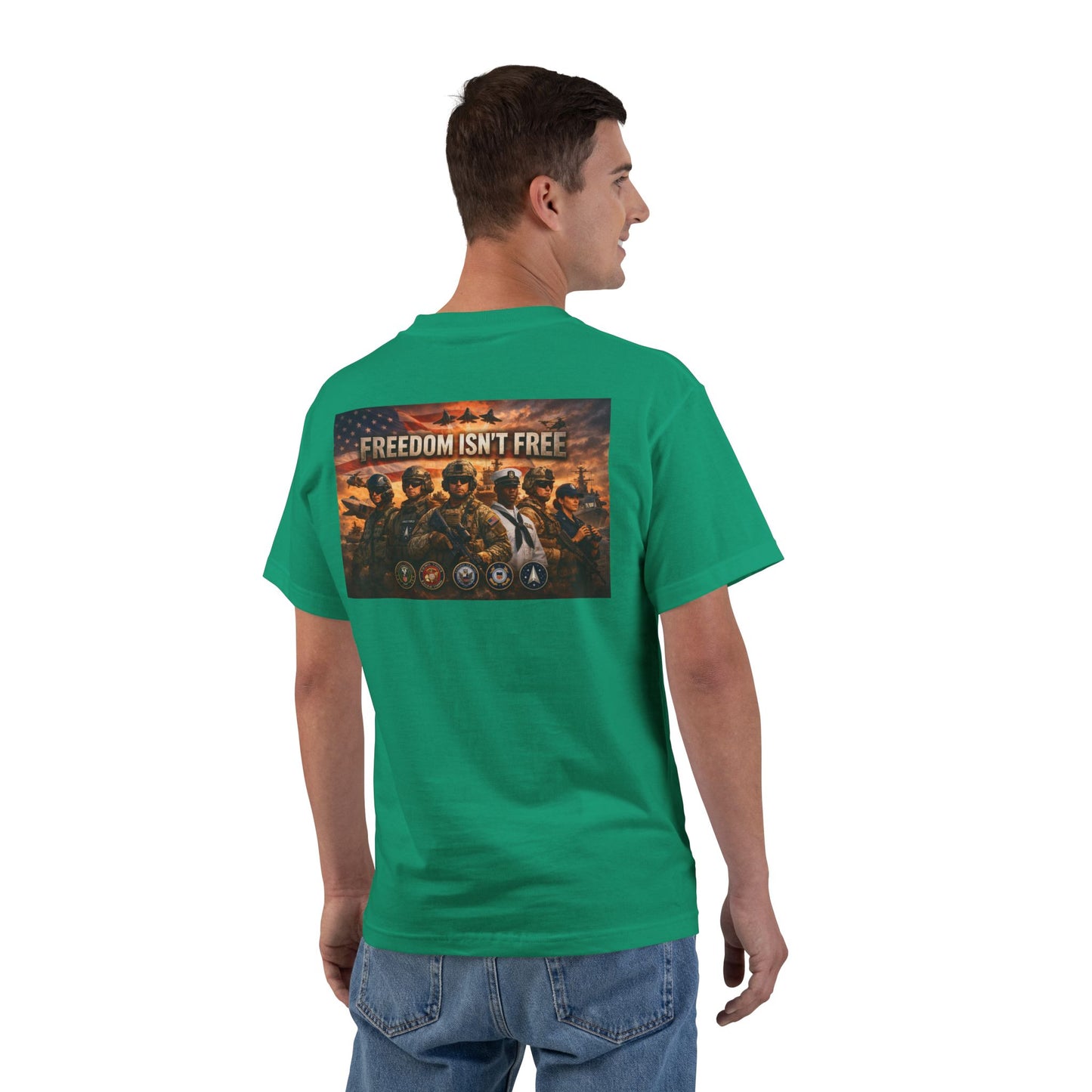 Freedom Isn't Free Men's Short-Sleeve Crewneck Tee