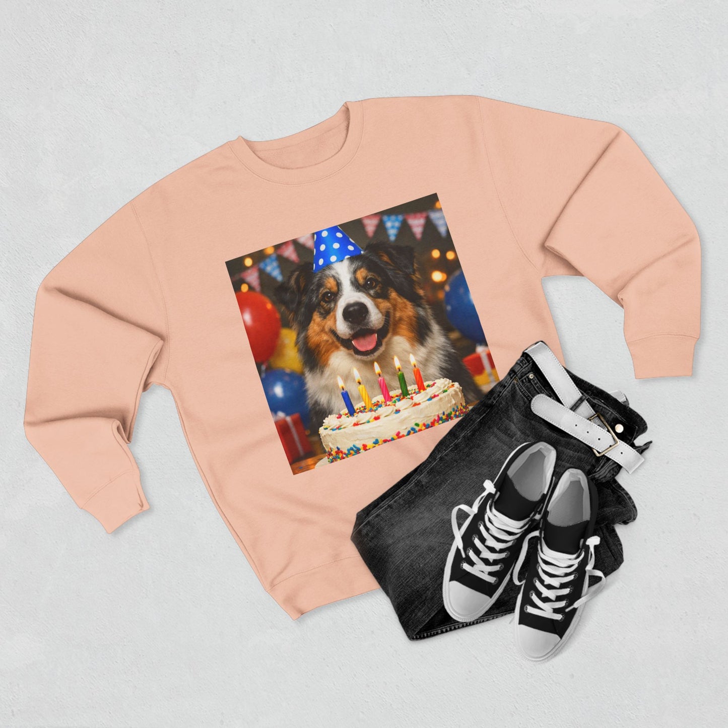 Birthday Buddy Aussie Unisex Crewneck Sweatshirt
