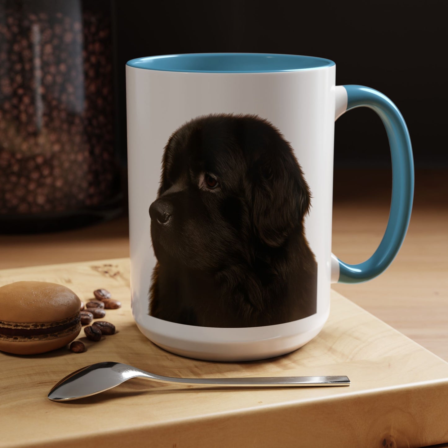 Newfie Head 2-Tone Coffee Mug