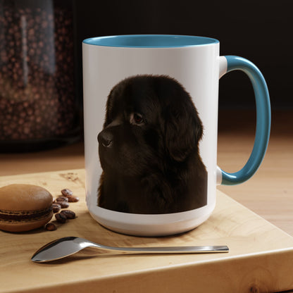 Newfie Head 2-Tone Coffee Mug