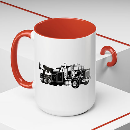Heavy Tow Truck 2-Tone Coffee Mug