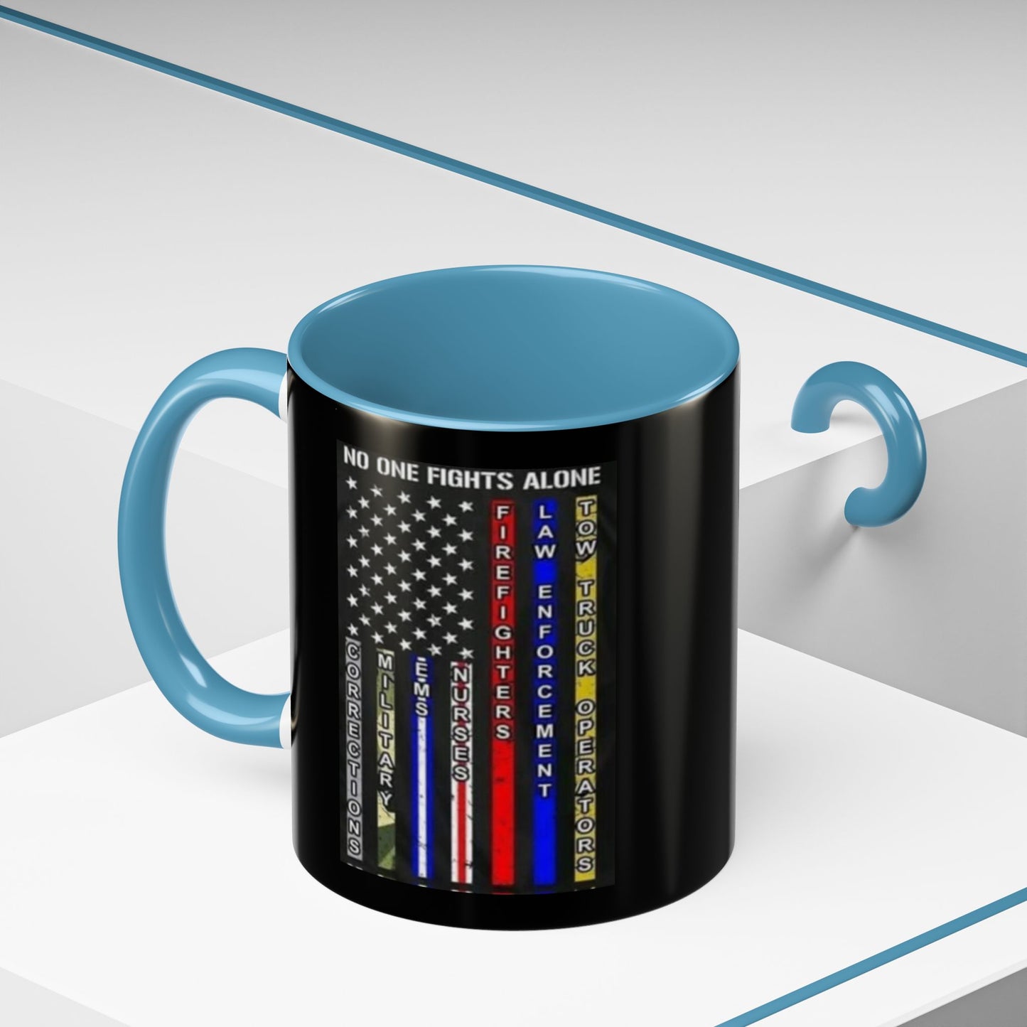 No One Fights Alone 2-Tone Coffee Mug
