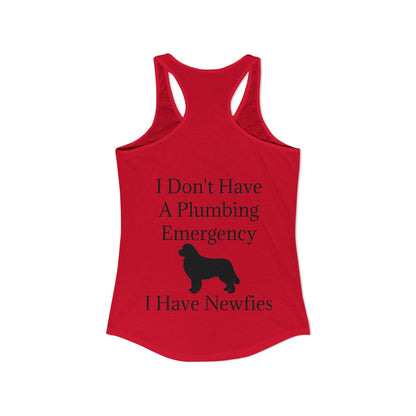 Plumbing Emergency Women's Racerback Tank