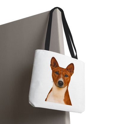 Basenji Head Tote Bag