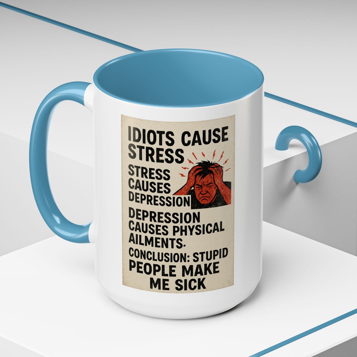 Stupid People 2-Tone Coffee Mug