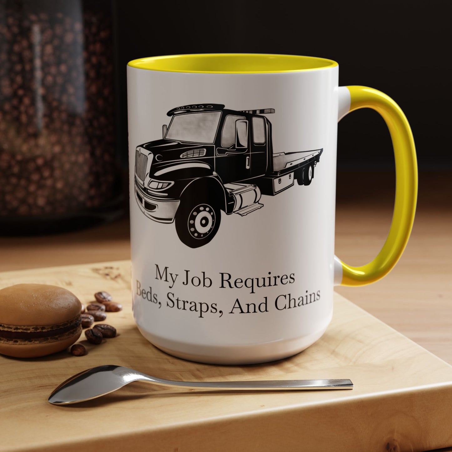 Beds, Straps, And Chains 2-Tone Coffee Mug